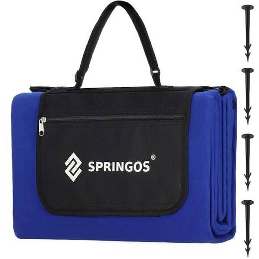 Springos Pikniková deka - 150x200 cm - modrá